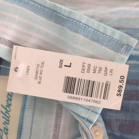 Blue Striped Men's Shirt - Picture 5 of 5